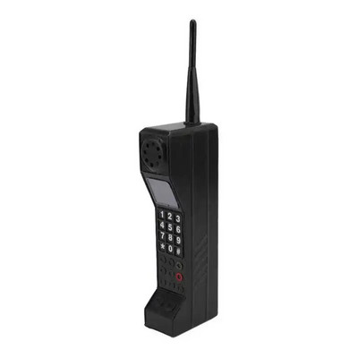 Vanamoodne telliskivist mobiiltelefoni mudel, rauast peen välimus Retro telliskivist mobiiltelefonide kaunistused perekodu kaunistamiseks