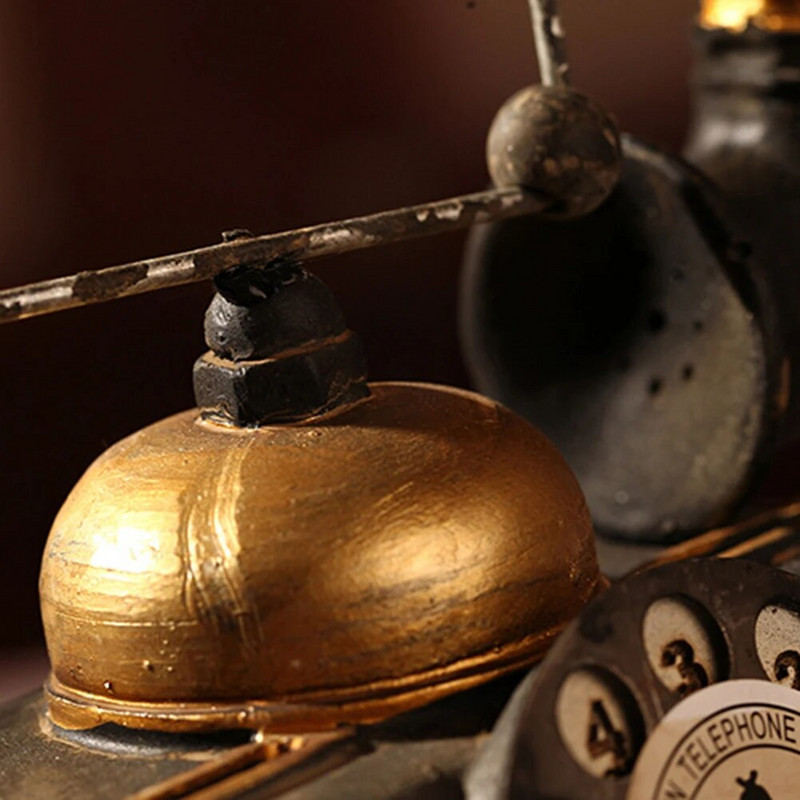 Naujas vintage namų dekoro dervos telefono modelis Miniatiūrinis rankdarbių fotografijos rekvizitas Bendras namų apyvokos kavinės aludės knygyno dekoravimas