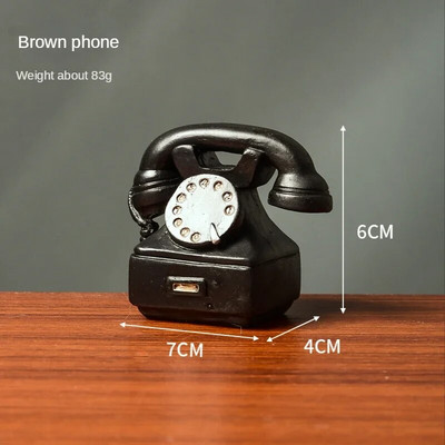 Retro zidni privjesak za telefon Vintage model telefona Zidni viseći ukrasi Namještaj Rukotvorine Poklon za bar Uređenje doma Stari telefon