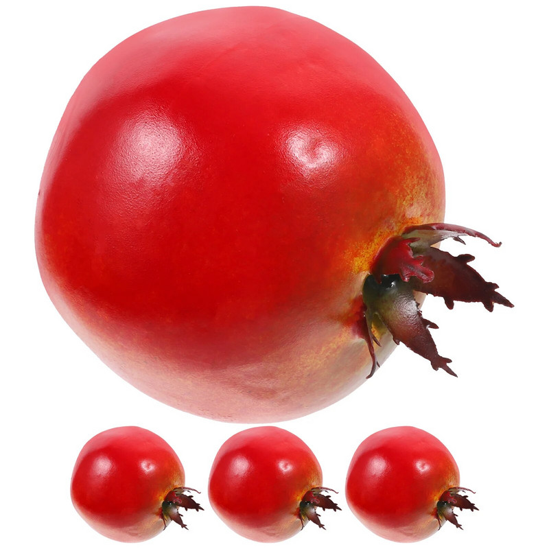 4 ks simulovaného ovocného modelu hrozna, dekorácie do domácnosti, fotografické rekvizity, penová simulácia granátového jablka