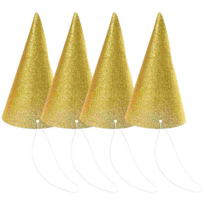 12 vnt Gimtadienio vakarėlio kepuraitės Blizgančios gimtadienio kepuraitės Mini kūgio kepuraitės šventinės galvos apdangalai Galvos šventės kepuraitės vaikams suaugusiems kepuraitės