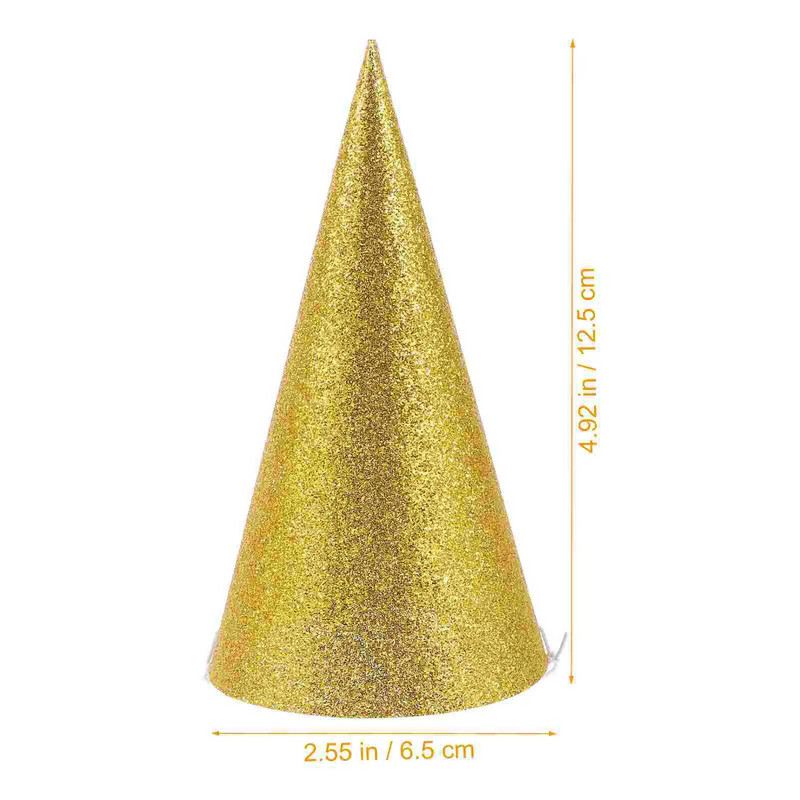 12 vnt Gimtadienio vakarėlio kepuraitės Blizgančios gimtadienio kepuraitės Mini kūgio kepuraitės šventinės galvos apdangalai Galvos šventės kepuraitės vaikams suaugusiems kepuraitės
