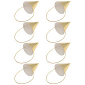 8 tk Baby Bonnet Gold peomüts sünnipäeva koonuskübarad laste mütsid, tugi lastele