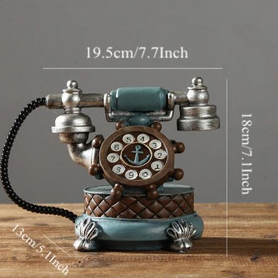 Deartco 18cm vaigust retrotelefoni kujukesed Creative European notsu pank Kodukaunistamise tarvikud Käsitsi valmistatud ehted käsitöö