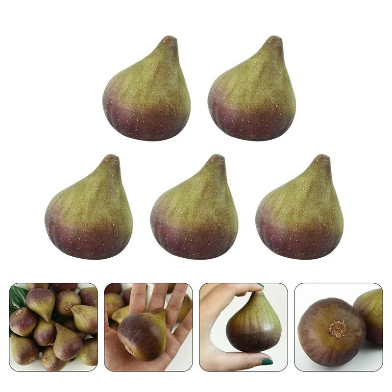 Imitacija figos ornamentas Dirbtinis vaisius Modelis Maisto fotografija Rekvizitas Įrengimas Žaislai Namų Vakarėlio dekoravimas