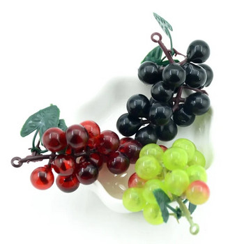 Евтини 3 бр. / 7 см изкуствена пластмаса симулация плодове грозде сватбена украса домашна кухня коледен подарък щипка аксесоари