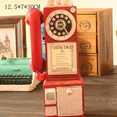 VILEAD 30 cm vaiguga retrotelefoni kujukesed Vanad määrdunud käsitööd Vintage kodukaunistused kaunistused Loomingulised Euroopa käsitöö tarvikud