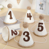 1vnt Maža gimtadienio vakarėlio retro gimtadienio kepurė