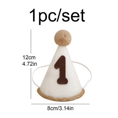 1vnt Maža gimtadienio vakarėlio retro gimtadienio kepurė