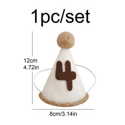 1vnt Maža gimtadienio vakarėlio retro gimtadienio kepurė