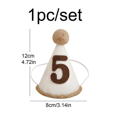 1vnt Maža gimtadienio vakarėlio retro gimtadienio kepurė