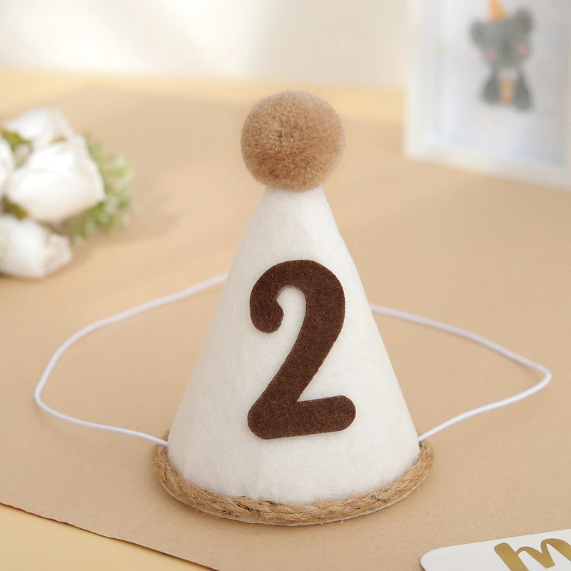 1vnt Maža gimtadienio vakarėlio retro gimtadienio kepurė