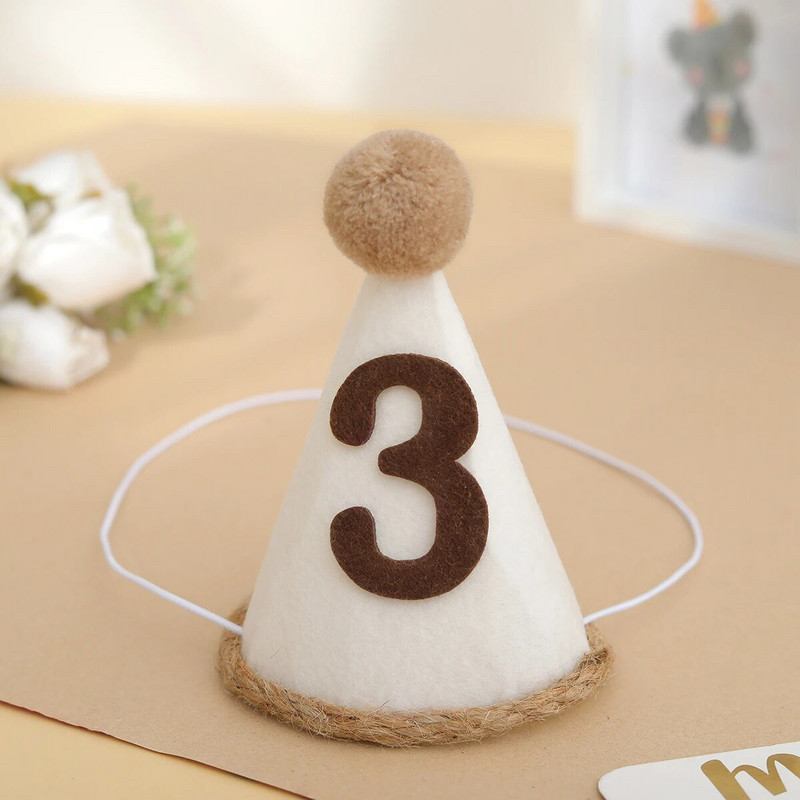 1vnt Maža gimtadienio vakarėlio retro gimtadienio kepurė