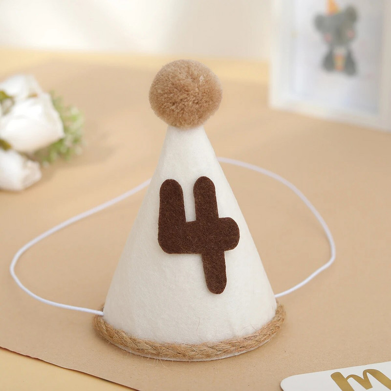 1vnt Maža gimtadienio vakarėlio retro gimtadienio kepurė