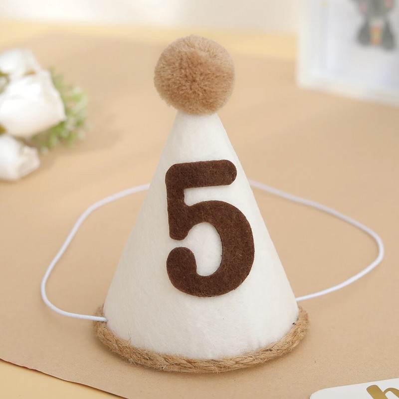 1vnt Maža gimtadienio vakarėlio retro gimtadienio kepurė