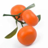 1 stiebas dirbtinis vaisius mandarinas Dekoratyviniai vaisiai ir daržovės Virtuvės netikras maistas, skirtas namų dekoravimui