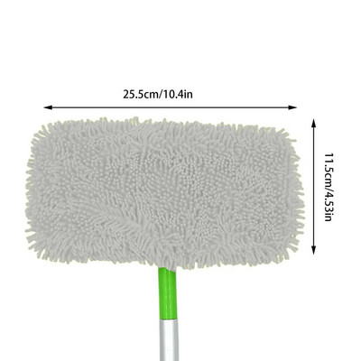 Felmosó párnák utántöltő vastagított elasztikus szalag lapos felmosó kendő mikroszálas zsenília csere, forgó felmosó tisztító betét fürdőszoba padlóhoz