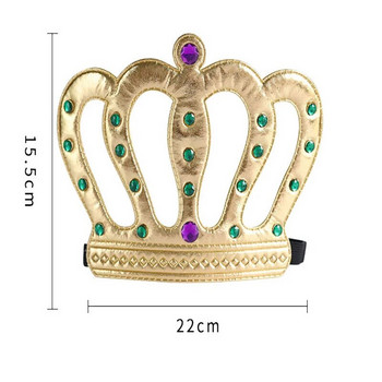 Χρόνια Πολλά Καπέλο Χρυσό Ασημί Ρυθμιζόμενο King Princess Crown Girl Αγόρι Δώρα Ενηλίκων Glitter Καπέλα Baby Shower Party Διακόσμηση