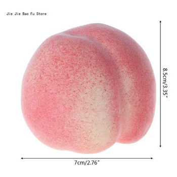 E8BD Realistic Lifelike Artificial Plastic Peach Fake Fruit Display Διακοσμητικό φαγητό Γ
