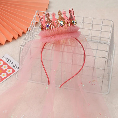 Proslava rođendanske zabave Svjetlucavi rođendanski šešir Vilin obruč za kosu One 123st Happy Birthday Party Decor Kids Girl Favor Headwear