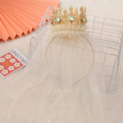 Proslava rođendanske zabave Svjetlucavi rođendanski šešir Vilin obruč za kosu One 123st Happy Birthday Party Decor Kids Girl Favor Headwear