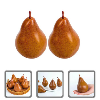 Τεχνητό αχλάδι Αληθινό φρούτο Ψεύτικα αχλάδια Μίσχοι αφρός Αχλάδι Μοντέλο Επιτραπέζιο Στολίδι με αχλάδι Home Fruit Shop Σούπερ μάρκετ στηρίγματα