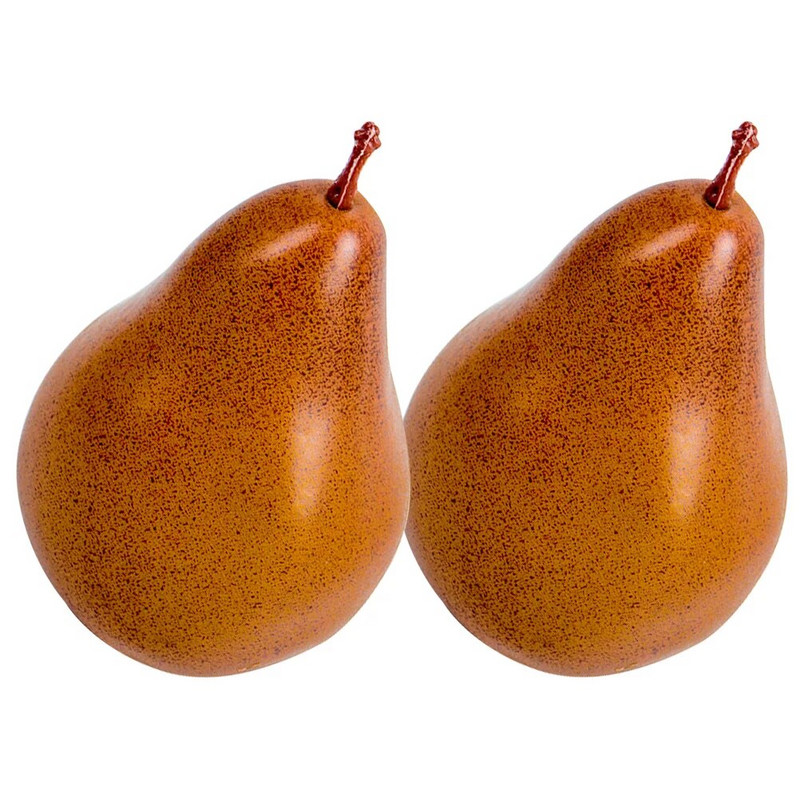 Dirbtinės kriaušės, gyvos vaisiai, netikros kriaušės, stiebai, putplasčio kriaušės modelis, darbalaukio kriaušės ornamentas namų vaisių parduotuvė Prekybos centro rekvizitai