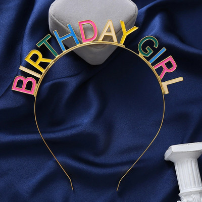 La mulți ani Cureaua de păr Curcubeu Culoarea Litere Bandita Copii Fete Cadou Decorare petrecere