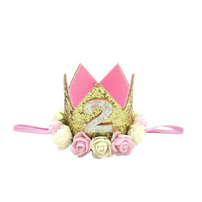 1 db Jungle Safari Happy Birthday Party Kids Baby ONE 1 2 3 éves koronás fejpántos kalap Születésnapi Baby Shower 1. Születésnapi Party