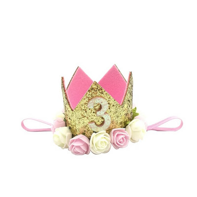 1 db Jungle Safari Happy Birthday Party Kids Baby ONE 1 2 3 éves koronás fejpántos kalap Születésnapi Baby Shower 1. Születésnapi Party