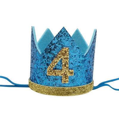 1 db Jungle Safari Happy Birthday Party Kids Baby ONE 1 2 3 éves koronás fejpántos kalap Születésnapi Baby Shower 1. Születésnapi Party