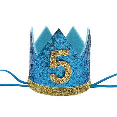 1 db Jungle Safari Happy Birthday Party Kids Baby ONE 1 2 3 éves koronás fejpántos kalap Születésnapi Baby Shower 1. Születésnapi Party