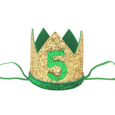 1 db Jungle Safari Happy Birthday Party Kids Baby ONE 1 2 3 éves koronás fejpántos kalap Születésnapi Baby Shower 1. Születésnapi Party