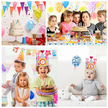 Διακοσμήσεις πάρτι Princess Grey Felt Άνετο καπέλο γενεθλίων μωρού Ρυθμιζόμενο Celebrtion Ανθεκτικά ελαφριά φωτογραφικά στηρίγματα κορώνας