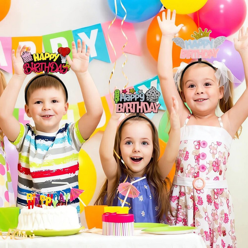 Koruna Narodeninová pokrývka hlavy Deti Dospelí Všetko najlepšie k narodeninám Čelenka s písmenom Všetko najlepšie k narodeninám Dekorácia do vlasov