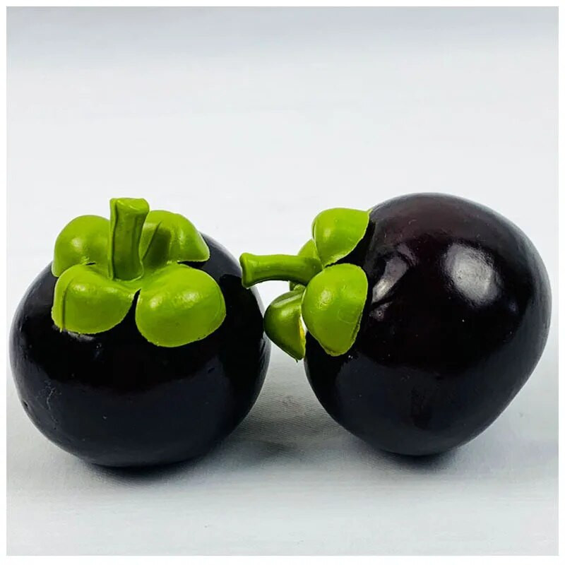 5PCS 7cm Umjetni Mangosteen Božić Noć vještica Novogodišnji Festival Party Dekoracija doma Lažno povrće Hrana Rekviziti za fotografije