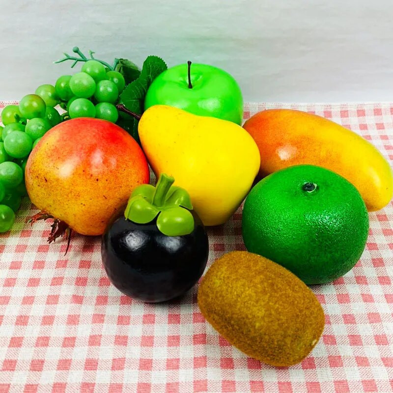 5PCS 7cm Umjetni Mangosteen Božić Noć vještica Novogodišnji Festival Party Dekoracija doma Lažno povrće Hrana Rekviziti za fotografije