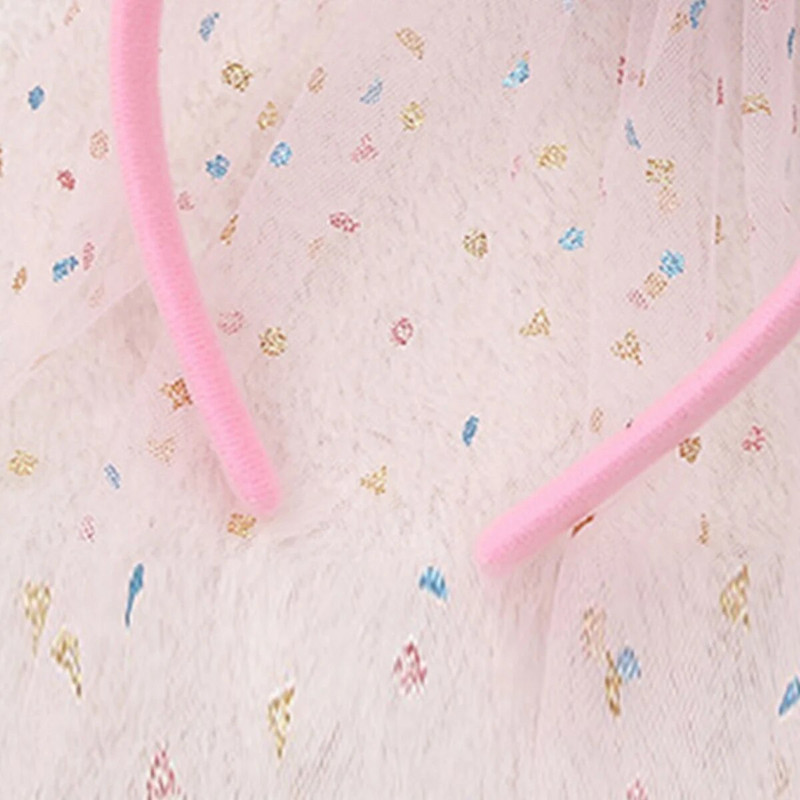 1 ks narodeninová ružová závojová čelenka na párty vlasové doplnky dekorácia