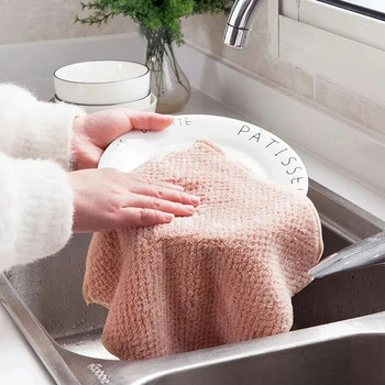Εξαιρετικά ισχυρό λάδι απορρόφησης νερού Παχύ πετσέτα κουζίνας για οικιακή χρήση Πανί καθαρισμού εργαλείου μπολ κατσαρόλας