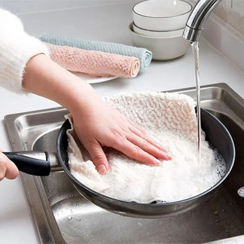 Изключително силна водопоглъщаща маслоустойчива кухненска кърпа Удебелена кърпа за домашна употреба Инструмент за почистване на тенджера Купа