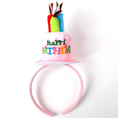 1 ks čelenka na narodeninovú oslavu s nápisom „K narodeninám a slovom“ do vlasov, kreatívna vlasová obruč