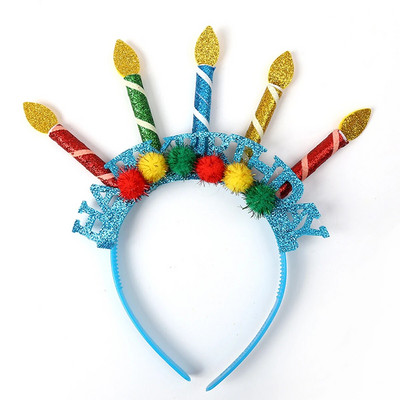 1 ks čelenka na narodeninovú oslavu s nápisom „K narodeninám a slovom“ do vlasov, kreatívna vlasová obruč