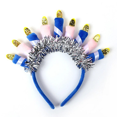 1 ks čelenka na narodeninovú oslavu s nápisom „K narodeninám a slovom“ do vlasov, kreatívna vlasová obruč