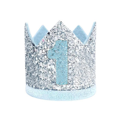 Gimtadienio kepurė, pirmosios gimtadienio šventės kepurė, Gimtadienio karūnos galvos juostos, skirtos berniuko 1-ojo gimtadienio vakarėliui