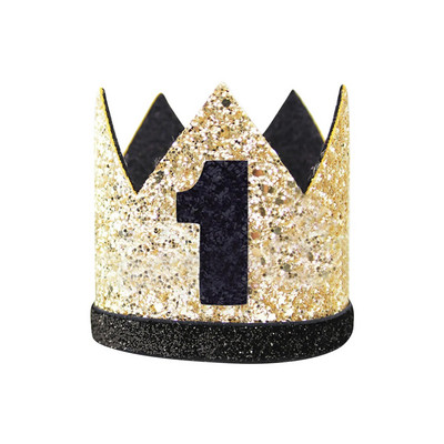 Gimtadienio kepurė, pirmosios gimtadienio šventės kepurė, Gimtadienio karūnos galvos juostos, skirtos berniuko 1-ojo gimtadienio vakarėliui