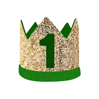 Gimtadienio kepurė, pirmosios gimtadienio šventės kepurė, Gimtadienio karūnos galvos juostos, skirtos berniuko 1-ojo gimtadienio vakarėliui