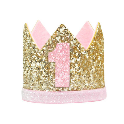 Gimtadienio kepurė, pirmosios gimtadienio šventės kepurė, Gimtadienio karūnos galvos juostos, skirtos berniuko 1-ojo gimtadienio vakarėliui