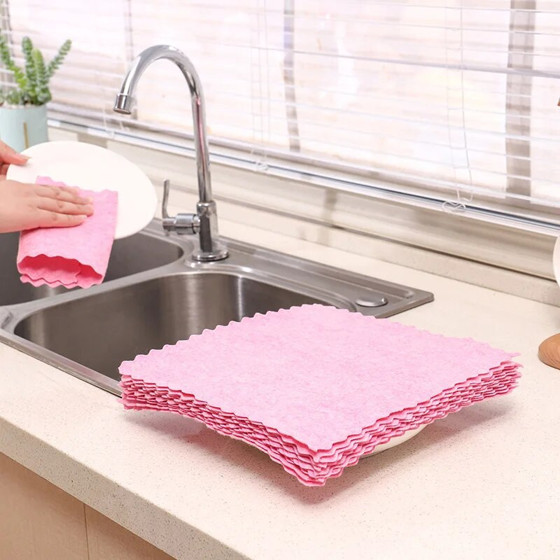 5/10 komada krpa od ljuske kokosovog oraha, super upijajuća kuhinjska krpa od biljnih vlakana, učinkovito posuđe, ručnik za čišćenje kućanstva, kuhinjski gadget