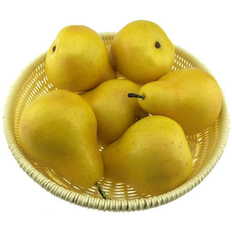 6 vnt dirbtiniai augalai papuošti kriaušių puošmeną netikros statulos puošmenos fotorekvizitų modeliavimo dekorai