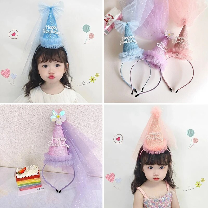 Biela koruna sedmokráska narodeninová párty čiapka plsť látka narodeninová párty dekorácia potreby 1 ročný bábätko darček rekvizity fotobúdky